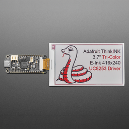 3.7" 416x240 Tri-Color Red / Black / White eInk - Bare Display - UC8253