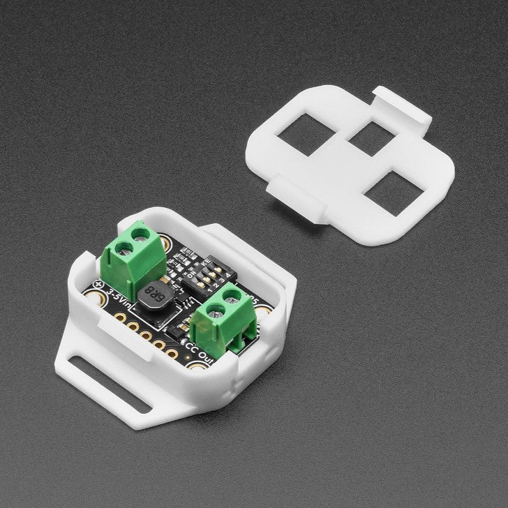 Snap-on Enclosure for Adafruit TPS61169 Breakout - A cute and minimal enclosure for your  Adafruit TPS61169 Constant Current Boost Converter for LEDs to keep it safe during use and transport.