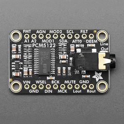 Adafruit PCM5122 I2S DAC with Line Level Output - HW, I2C or SPI
