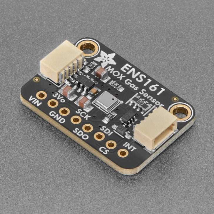 Adafruit ENS161 MOX Gas Sensor - STEMMA QT / Qwiic - *sniff* *sniff* ... do you smell that? No need to stick your nose into a carton of milk anymore, you can build a digital nose with the ENS161 Gas Sensor, a fully integrated MOX gas sensor.
