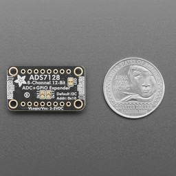 Adafruit ADS7128 8-Channel ADC and GPIO Expander - STEMMA QT / Qwiic
