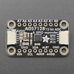 Adafruit ADS7128 8-Channel ADC and GPIO Expander - STEMMA QT / Qwiic