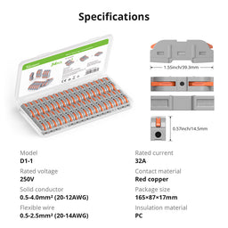 Sonoff Wire Splicing Connectors (34 pcs)