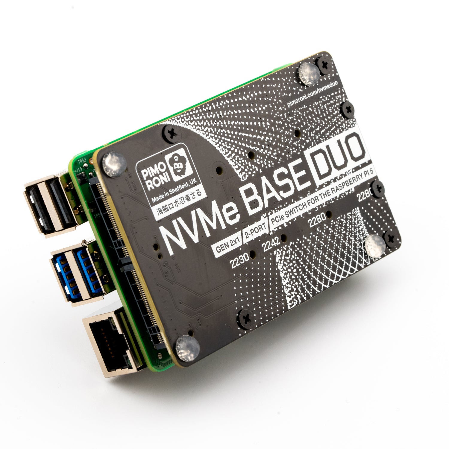Raspberry Base NVMe Base Duo for Raspberry Pi 5