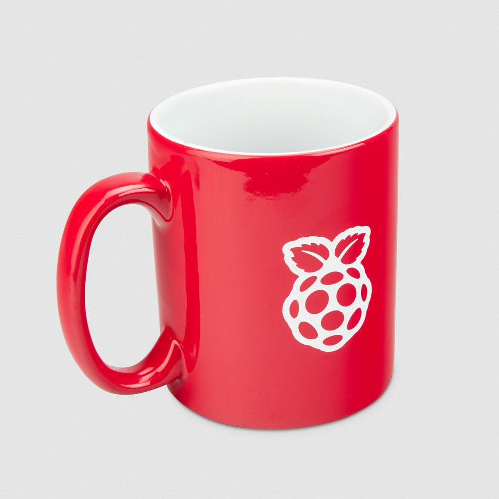 Raspberry Pi Mug - Be the envy of everyone in your office with this snazzy red Raspberry Pi mug!