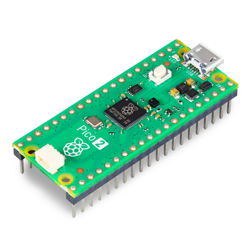 Raspberry Pi Pico 2 - A low cost, high-performance, secure microcontroller board built around Raspberry Pi's souped up new chip - RP2350.