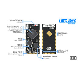 TinyPICO Nano V4 - ESP32 Module