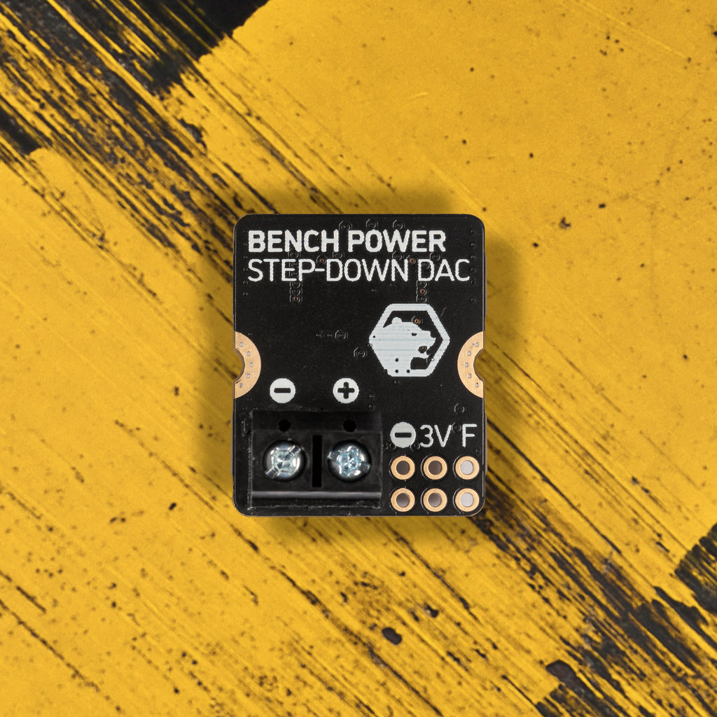Bench Power Module for Yukon (5A Step-down DAC) - Output a variable voltage of up to 12V from your Pimoroni Yukon project, with this 5A step-down regulator. You can adjust the output voltage programmatically and in real-time!