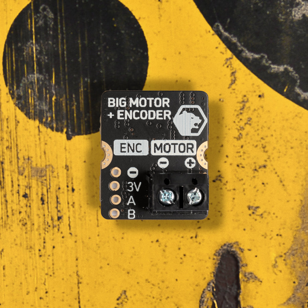 Big Motor + Encoder Module for Yukon - Drive a powerful brushed motor (with encoder feedback) at up to 8A continuous from your Pimoroni Yukon project.