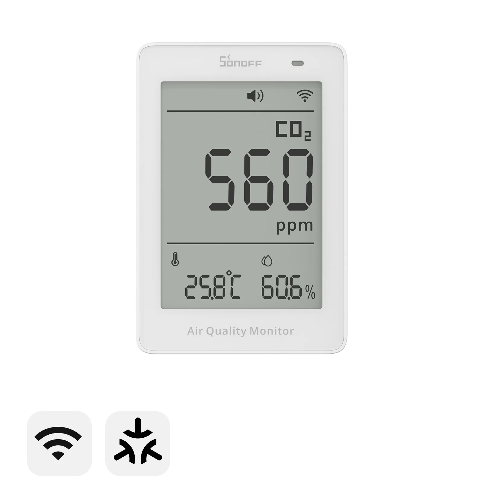 Sonoff AirGuard CO2 Matter Air Quality Monitor, image 1