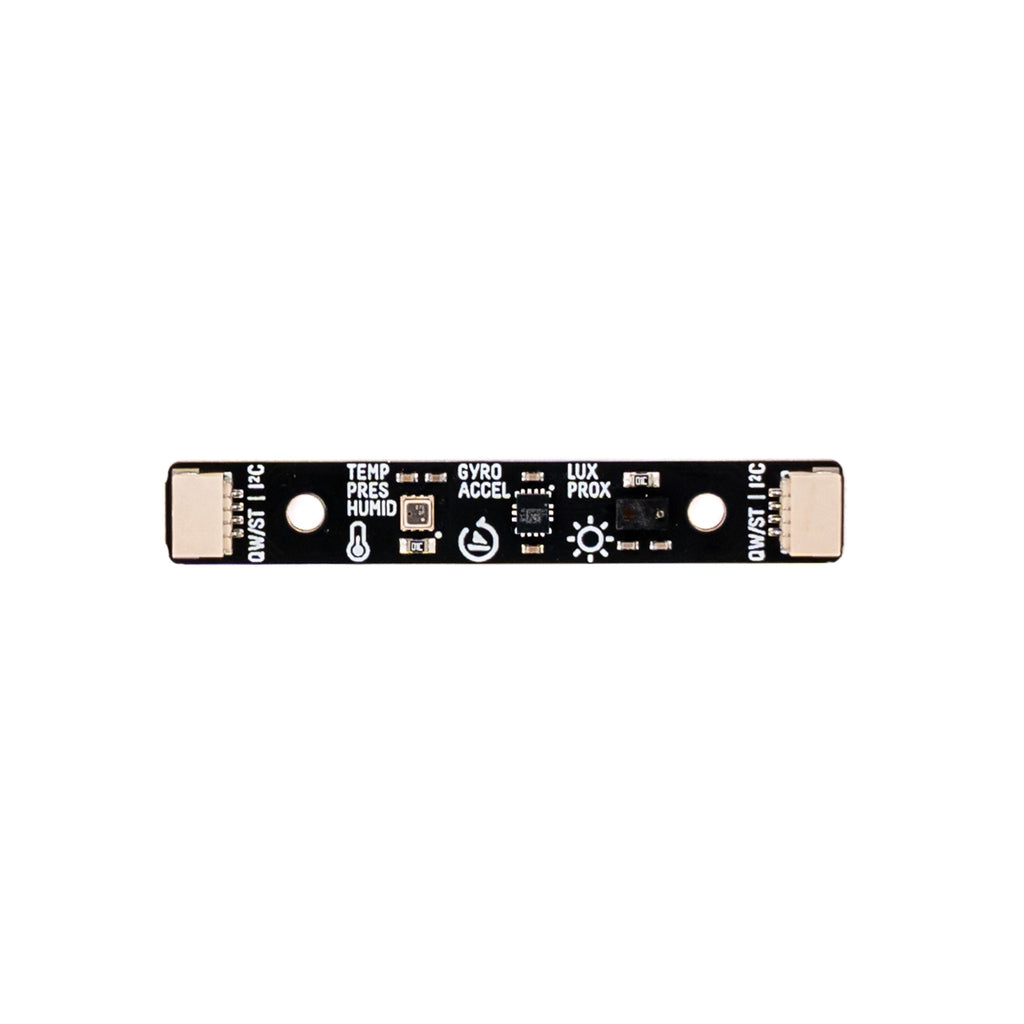 Multi-Sensor Stick (BME280 + LTR559 + LSM6DS3) - A 3-in-1 super sensor suite for environmental, light and movement sensing, with Qw/ST for easy, solderless connectivity.
