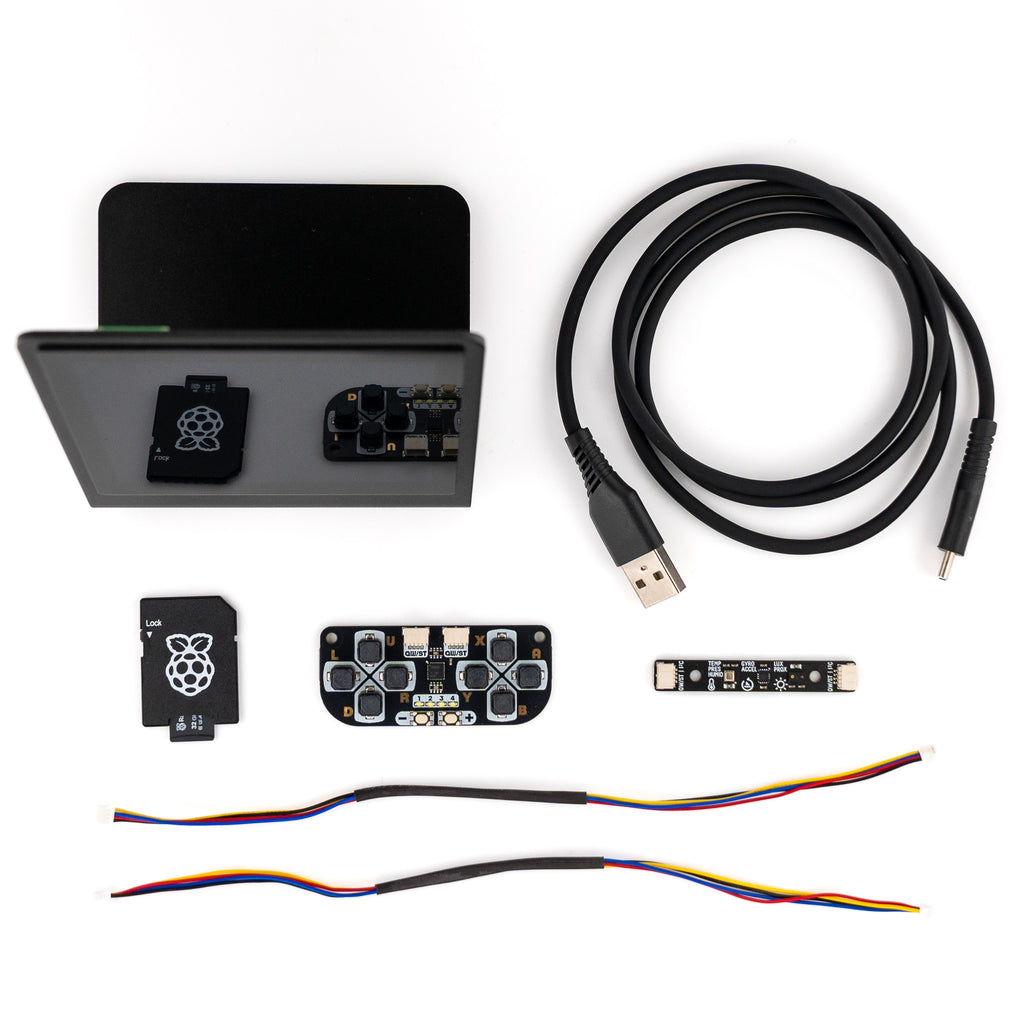 Pimoroni Presto - Your new RP2350-powered, connected desktop companion! Features a 4" square touchscreen, elegant black aluminium stand and RGB ambient lighting.