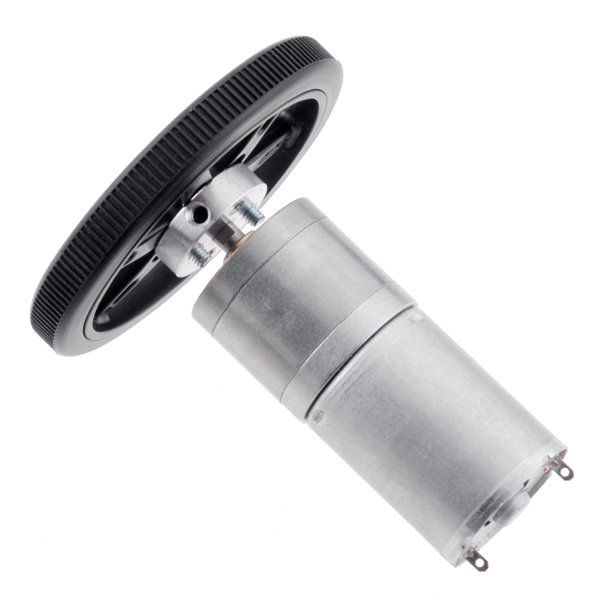 Pololu Wheel for Micro Servo Splines (20T, 4.8mm) 60×8mm, 2Pack Black