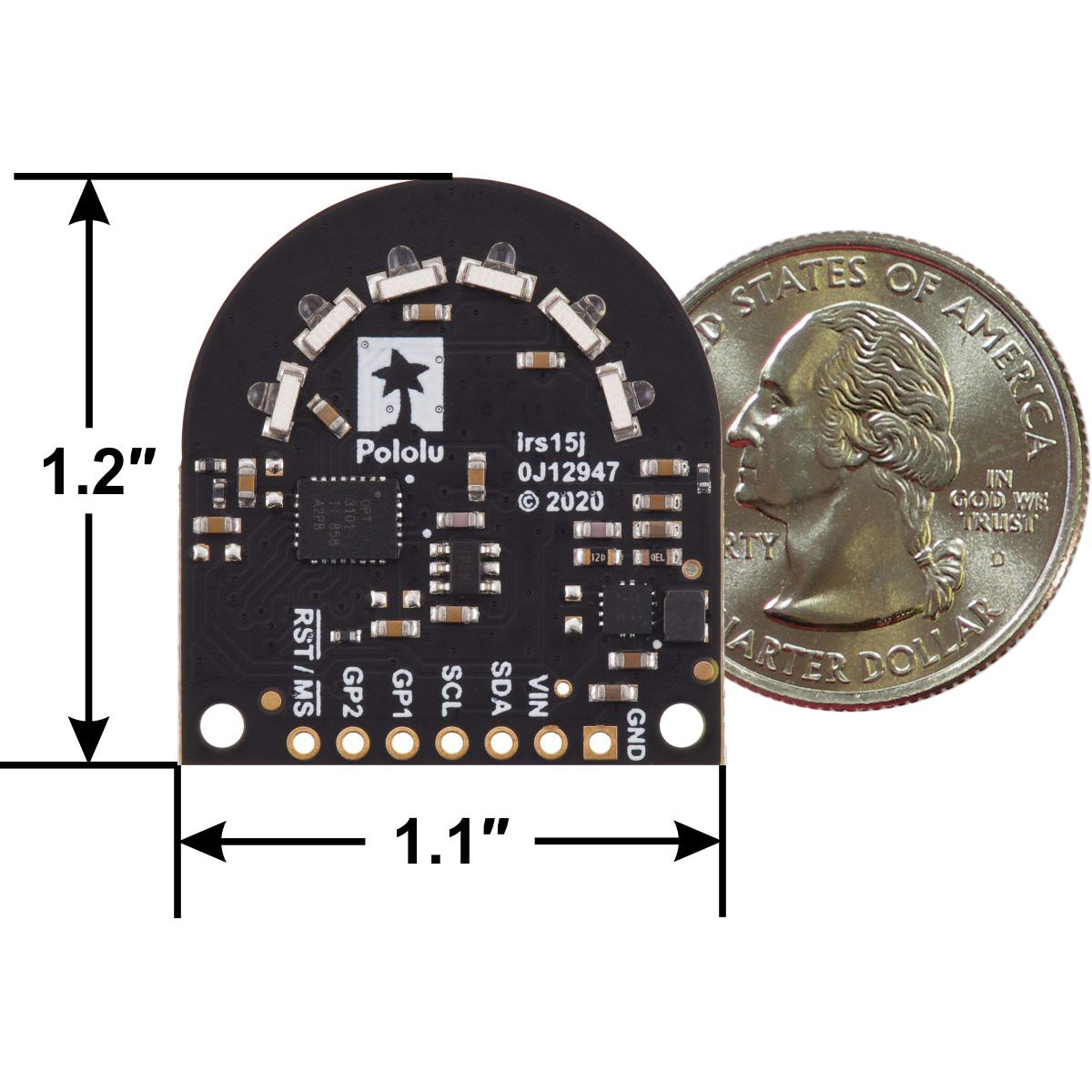 3-Channel Wide FOV Time-of-Flight Distance Sensor Using OPT3101