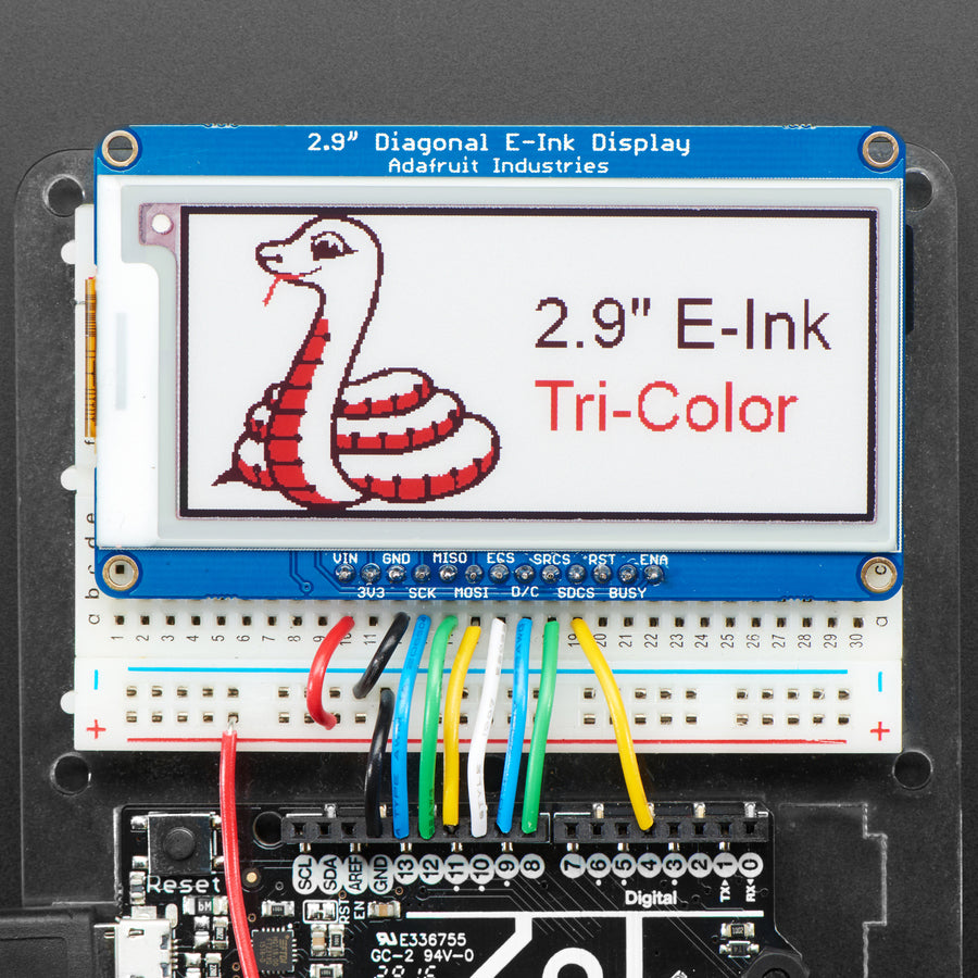 Breakout Red Arduino Adafruit 2.9