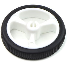 Pololu Wheel 32x7mm Pair - This custom designed plastic wheel is designed to fit the output shafts on our micro metal gearmotors.

Silicone tires measuring 32 mm (1.26") in diameter

These wheels are sold in pairs.

Available in a two colours
