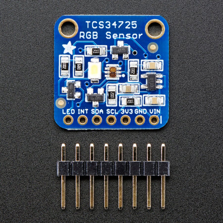 RGB Color Sensor with IR filter and White LED TCS34725