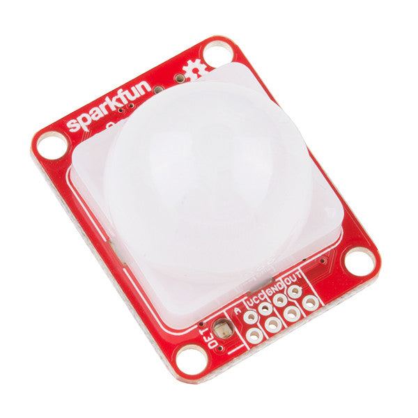 SparkFun OpenPIR - Use the SparkFun OpenPIR sensor to detect motion in a small/local area –– they’re the sensor of choice in security systems, home automation, and proximity-sensing applications.