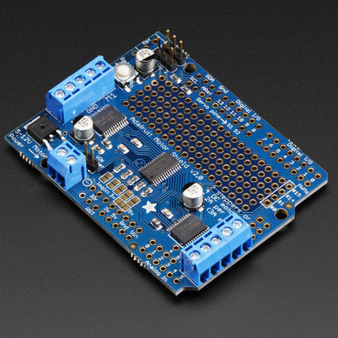 Kit AdaFruit MotorShield V2.3 – Shield Moteur/Stepper/Servo Pour Arduino – À Souder – TB6612