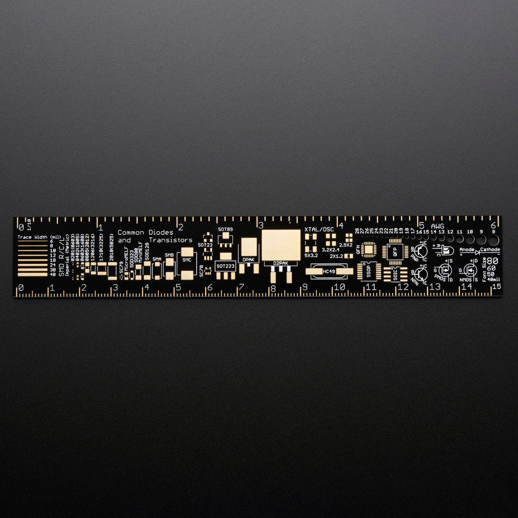 Pcb Ruler Robots Adafruit PCB Ruler v2 - 6