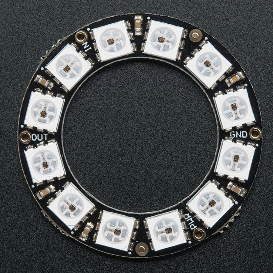 Adafruit NeoPixel Ring - 5050 RGB LED with Integrated Drivers