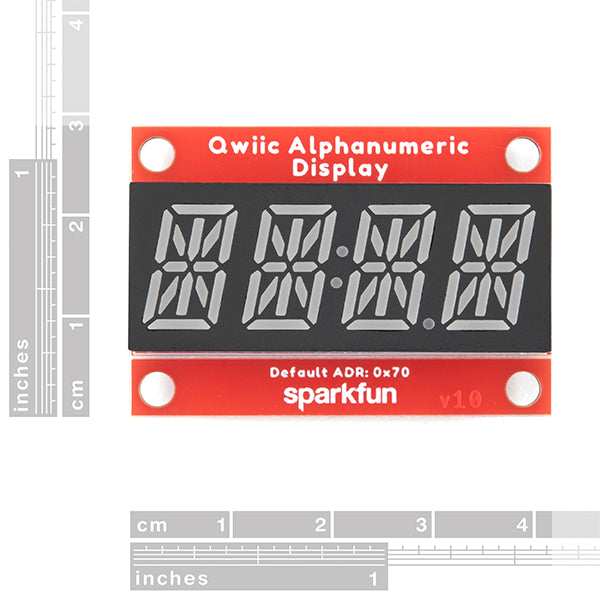 Alphanumeric Display Casing SparkFun Qwiic Alphanumeric Display