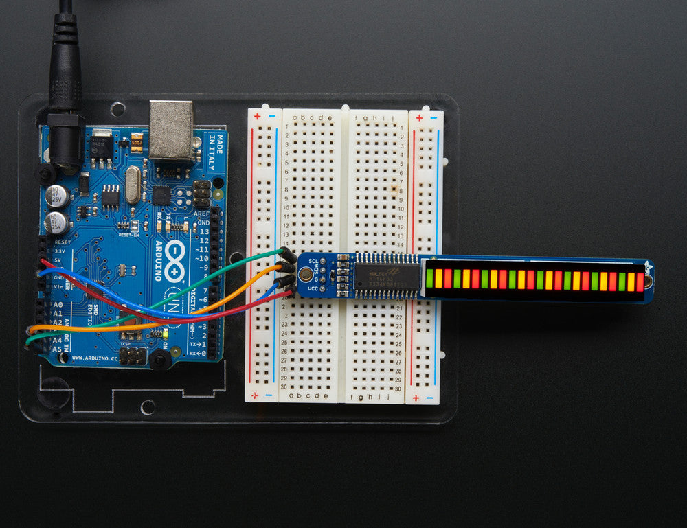 Adafruit Bi-Color (Red/Green) 24-Bar Bargraph w/I2C Backpack Kit