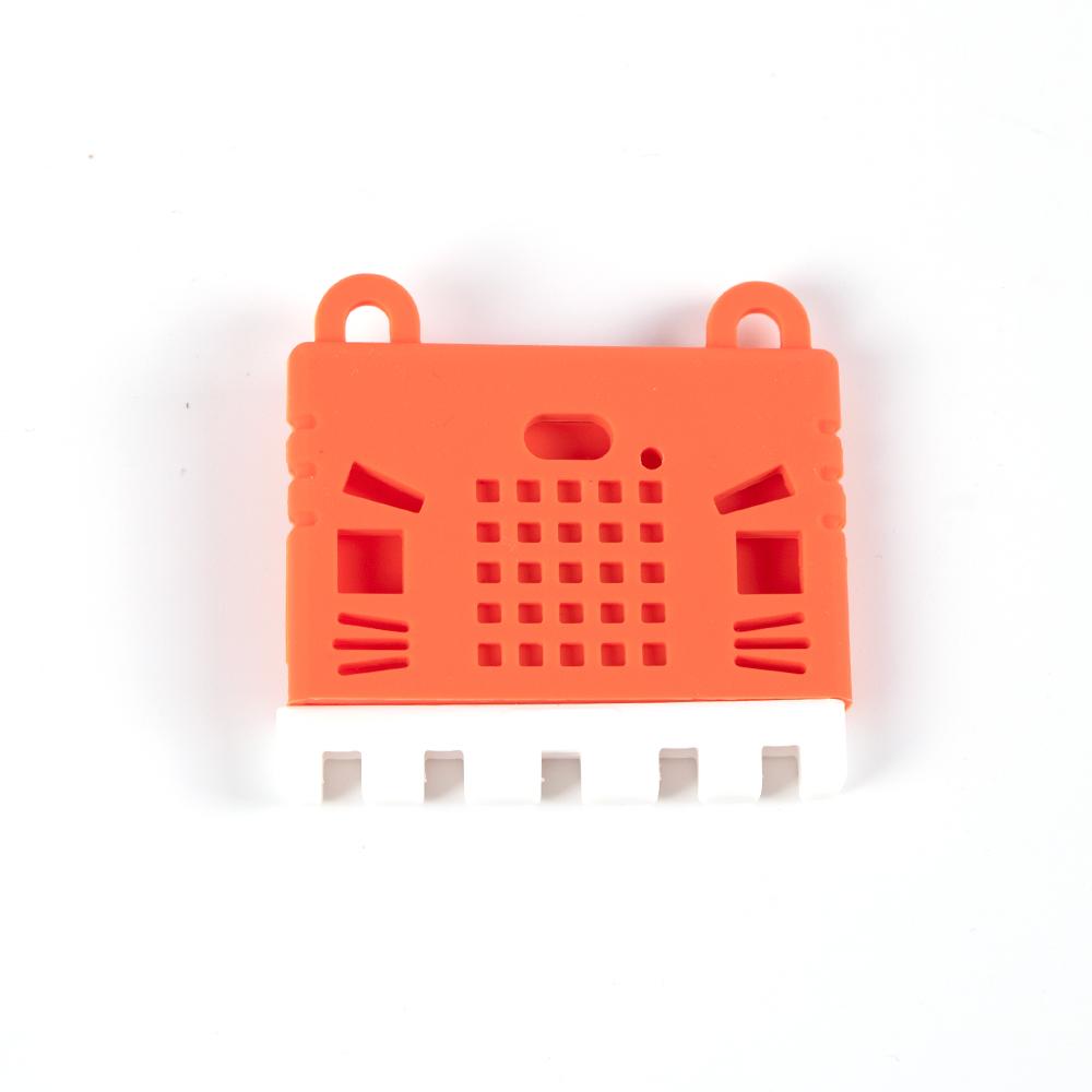 Silicone Kitty Case for micro:bit v2 - Increase your micro:bit cuteness factor to over NINE THOUSAND with these soft rubber cases. They'll protect your micro:bit but still give you access to all of the ports, buttons, and lights.