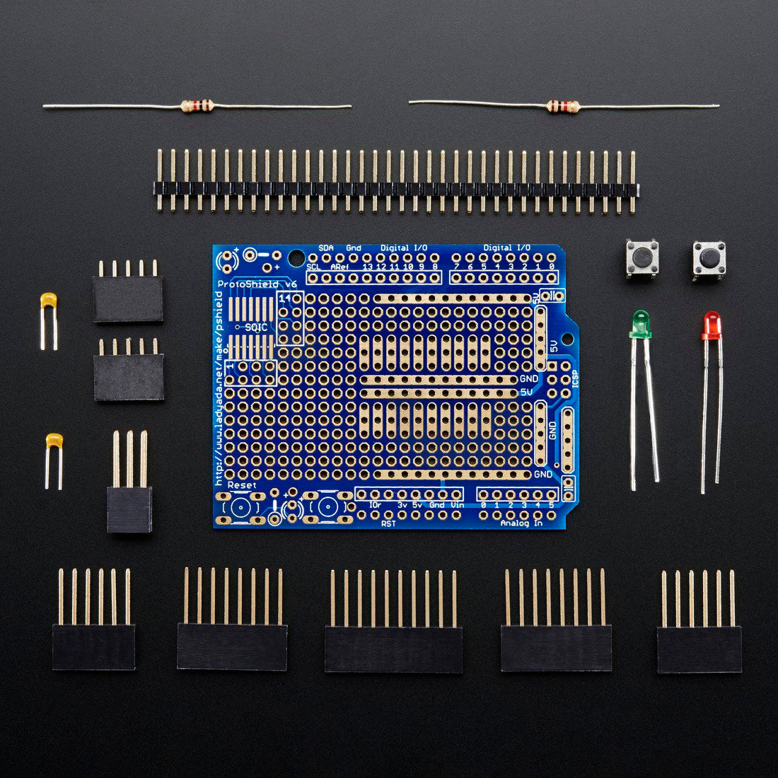 Adafruit Proto Shield for Arduino Unassembled Kit - Stackable - Version ...