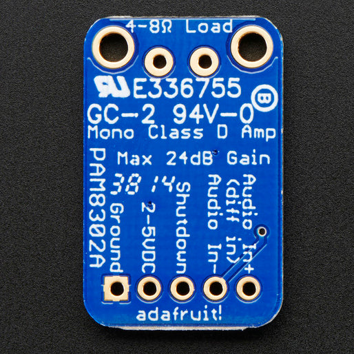 Adafruit Mono 2 5w Class D Audio Amplifier Pam8302