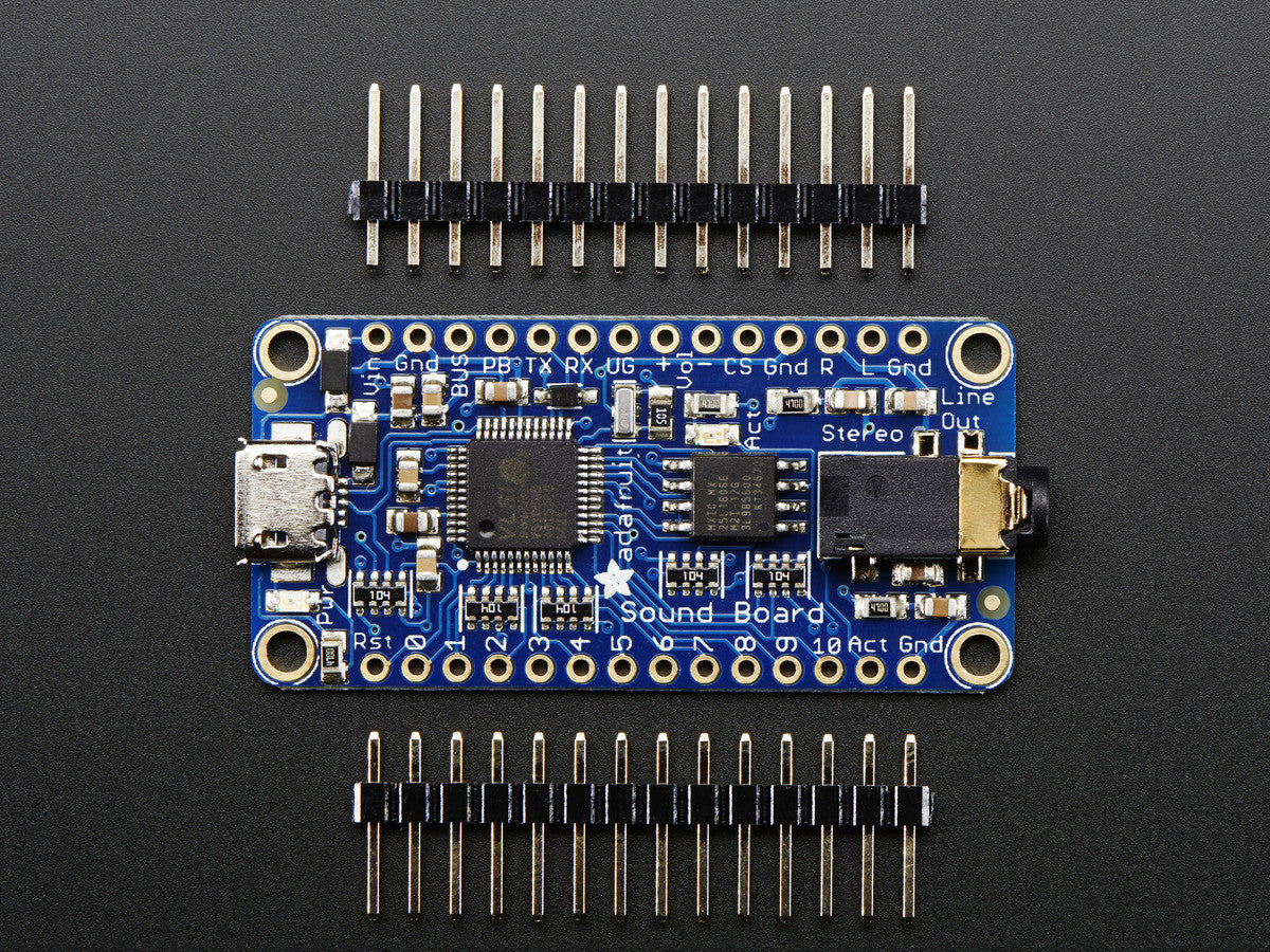 Adafruit Audio FX Sound Board - WAV/OGG Trigger - 2MB storage with 2.2W ...