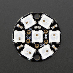 Adafruit NeoPixel Jewel - 7 x WS2812 5050 RGB LED with Integrated Drivers