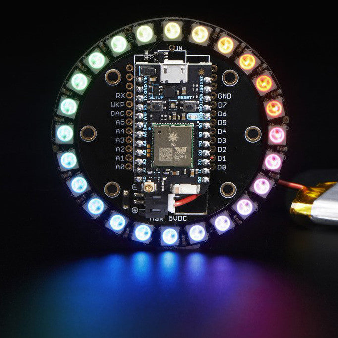 Adafruit Particle NeoPixel Ring Kit - 24 NeoPixels
