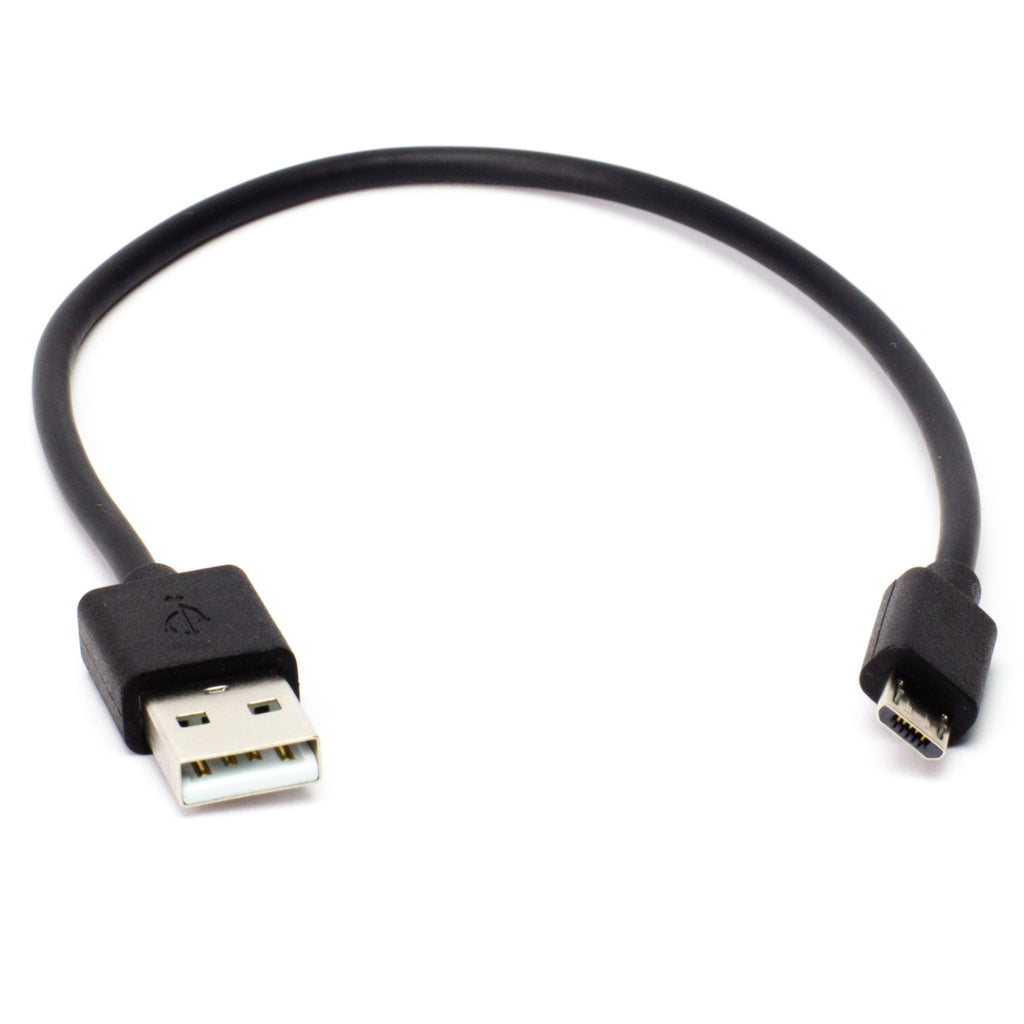 USB A to microB cable - Black - High quality, power friendly and discrete USB A to Micro-B cables