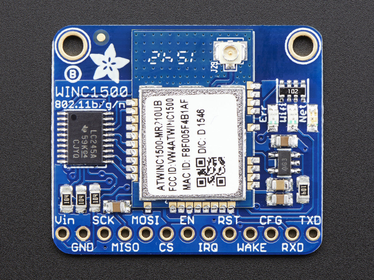 Adafruit ATWINC1500 WiFi Breakout with uFL Connector - fw 19.4.4