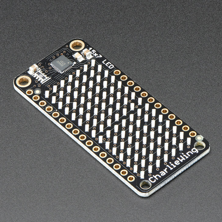 Adafruit 15x7 CharliePlex LED Matrix Display FeatherWing