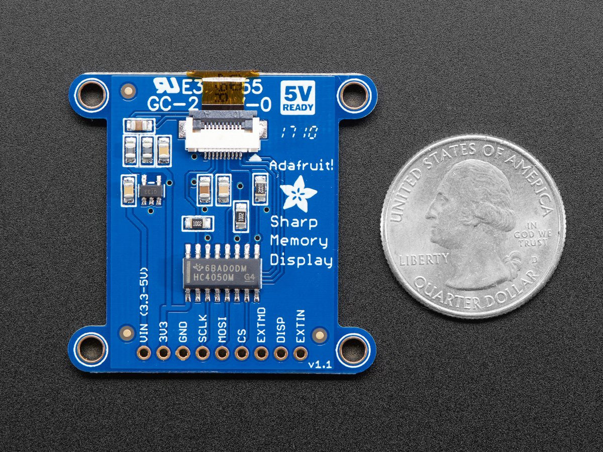 Adafruit SHARP Memory Display Breakout - 1.3
