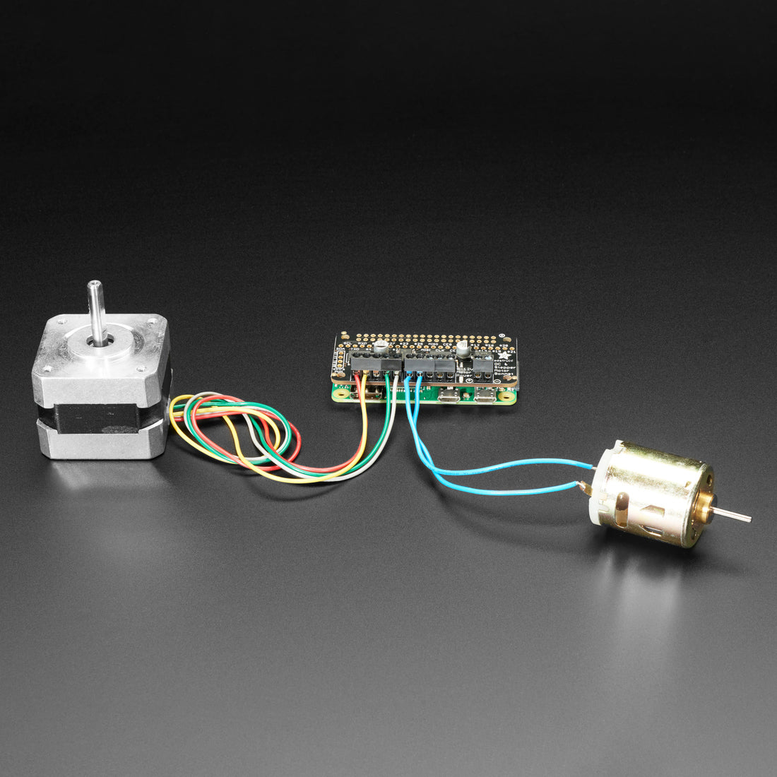 Motor Plugs Raspberry Pi Adafruit DC & Stepper Motor Bonnet for Raspberry Pi