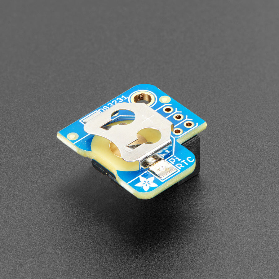 Adafruit PiRTC - Precise DS3231 Real Time Clock for Raspberry Pi - This is the best battery-backed real time clock (RTC) you can get that allows your Raspberry Pi project to keep track of time if the power is lost. Perfect for data-logging, clock-building, NTP servers, time-stamping, timers and alarms, etc.