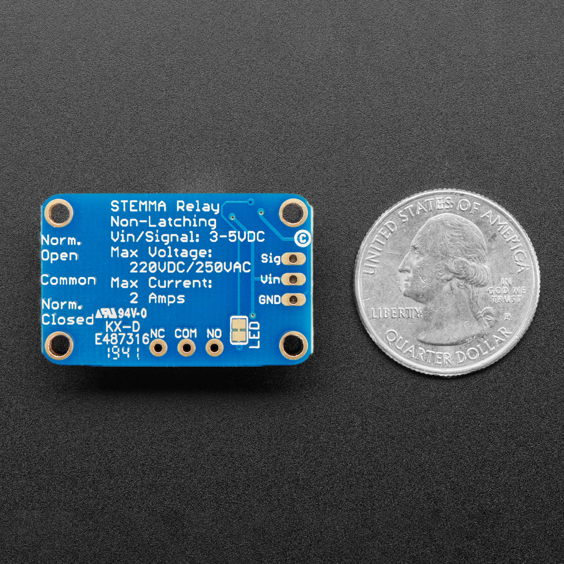 Adafruit STEMMA Mini Relais – Nicht-rastend, 3,3V/5V, Perfekt Für Arduino-Projekte (4409)
