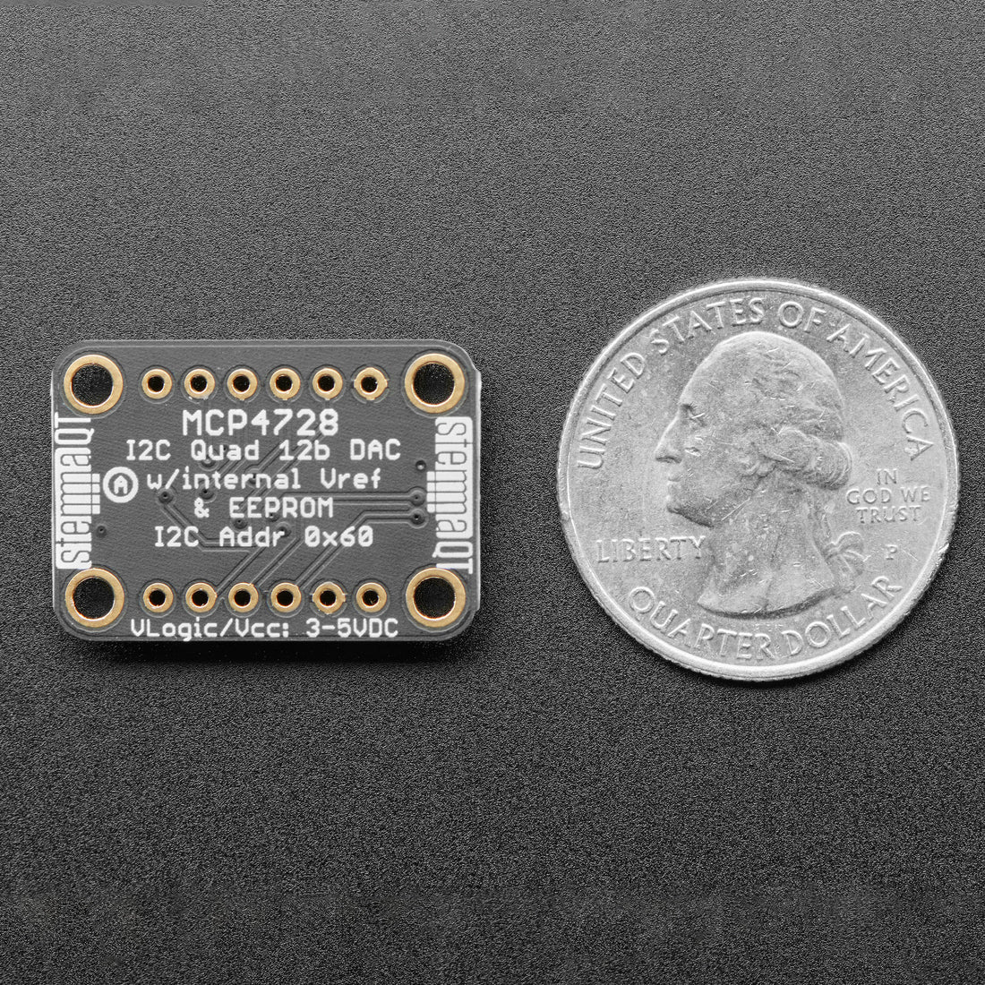 Adafruit MCP4728 Quad DAC With EEPROM (STEMMA QT / Qwiic) | The Pi Hut
