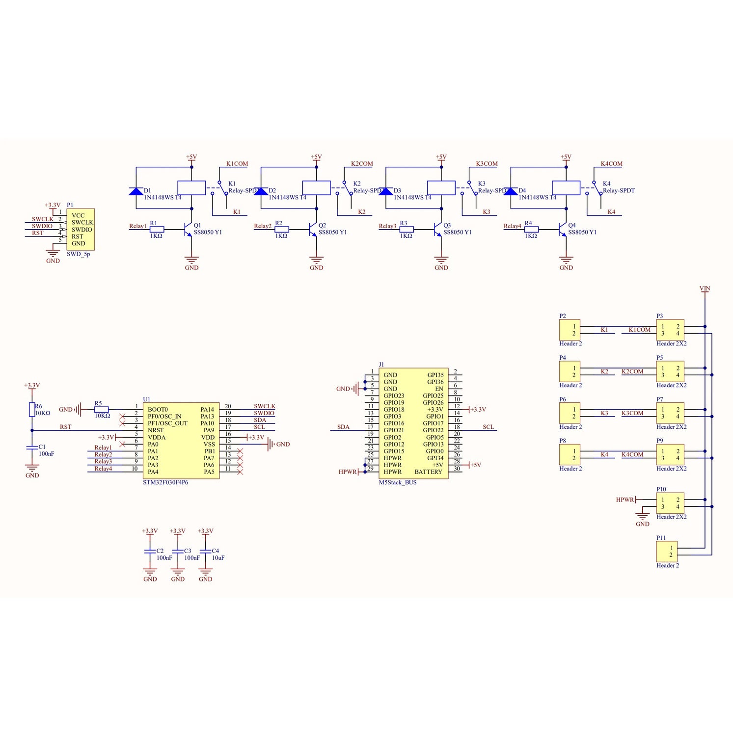 4-Channel Relay Module (STM32)