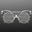 An image of Adafruit LED Glasses Front Panel - 116 RGB LEDs with I2C Driver - STEMMA QT / Qwiic
