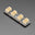 An image of Adafruit LED Arcade Button 1x4 - STEMMA QT I2C Breakout - STEMMA QT / Qwiic