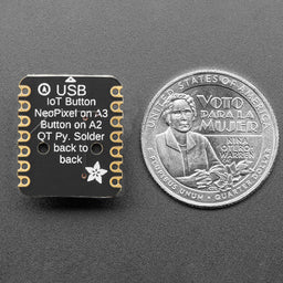 Adafruit IoT Button with NeoPixel BFF Add-On for QT Py and Xiao