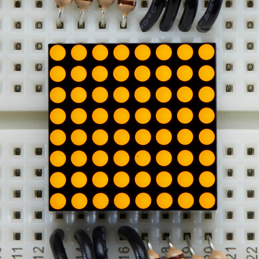 Miniature 8x8 Yellow LED Matrix - Pimoroni