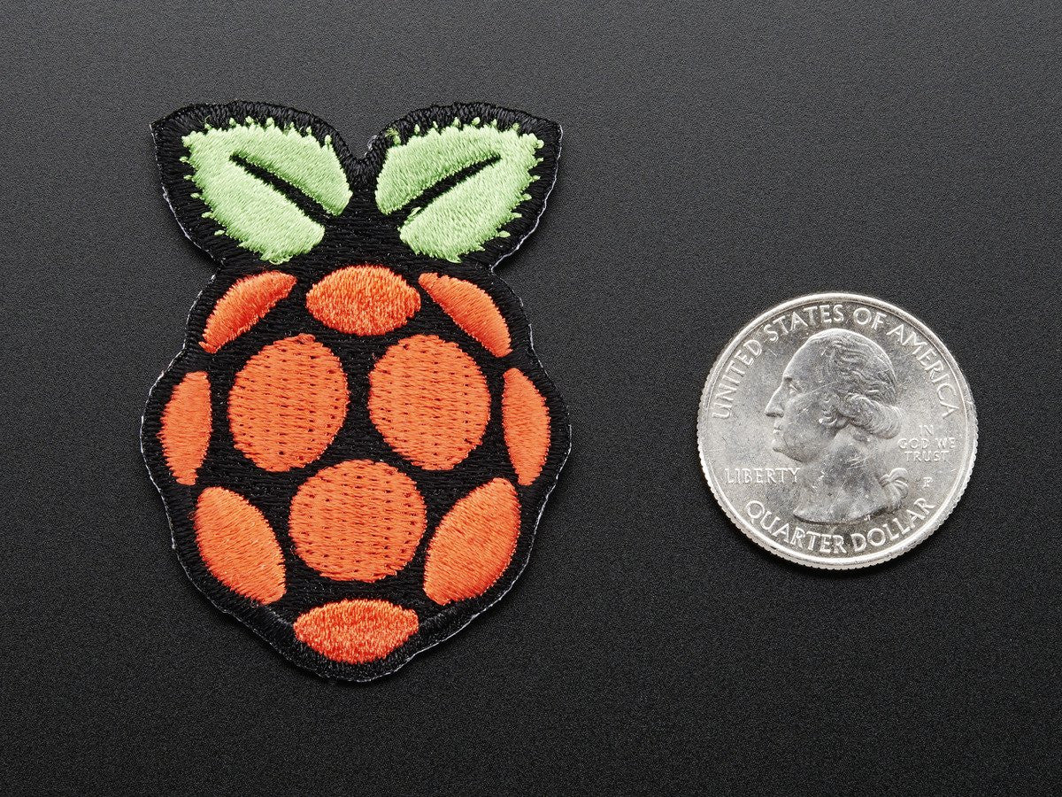 Raspberry Skin Patch Raspberry Pi - Skill badge, iron-on patch