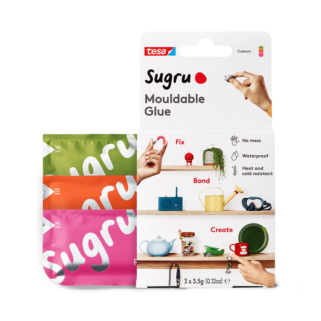 Sugru Mouldable Glue - Sugru Mouldable Glue by tesa is the world’s first multi-purpose mouldable glue designed for creative fixing, making and DIY projects indoors and out.