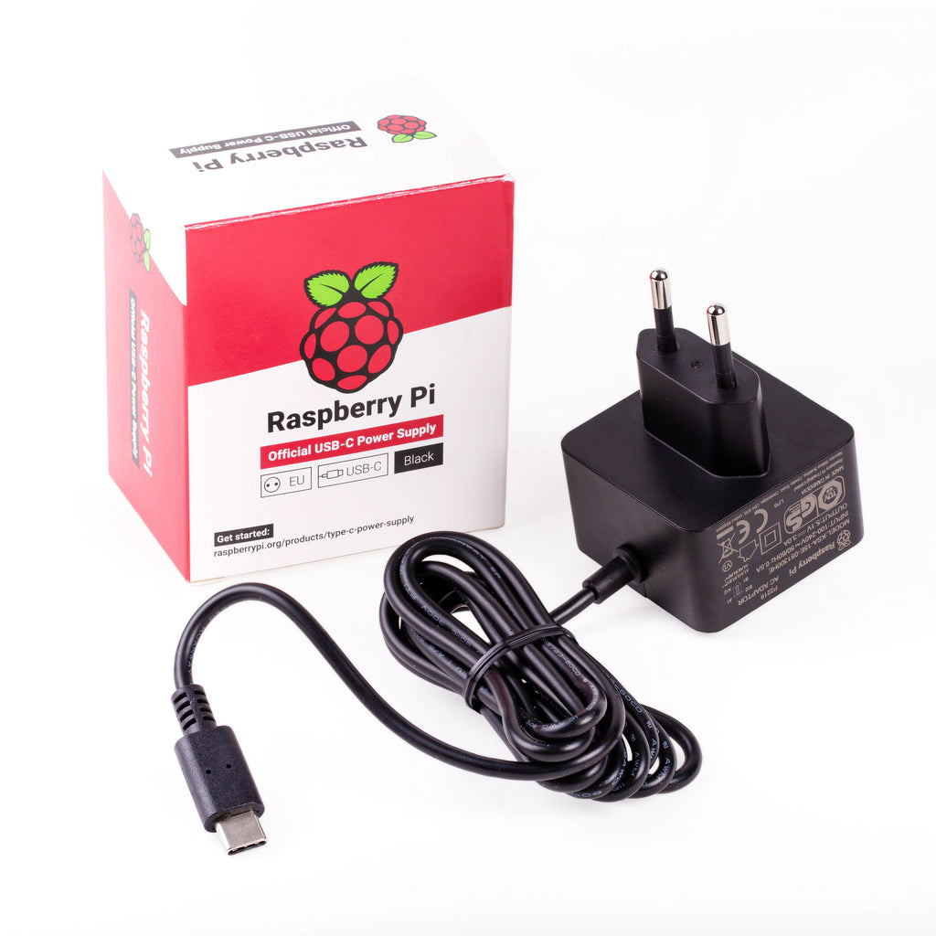 Raspberry Pi Official USB-C Power Supply - The official Raspberry Pi USB-C Power Supply is designed to power Raspberry Pi 4 Model B and Raspberry Pi 400 computers.
