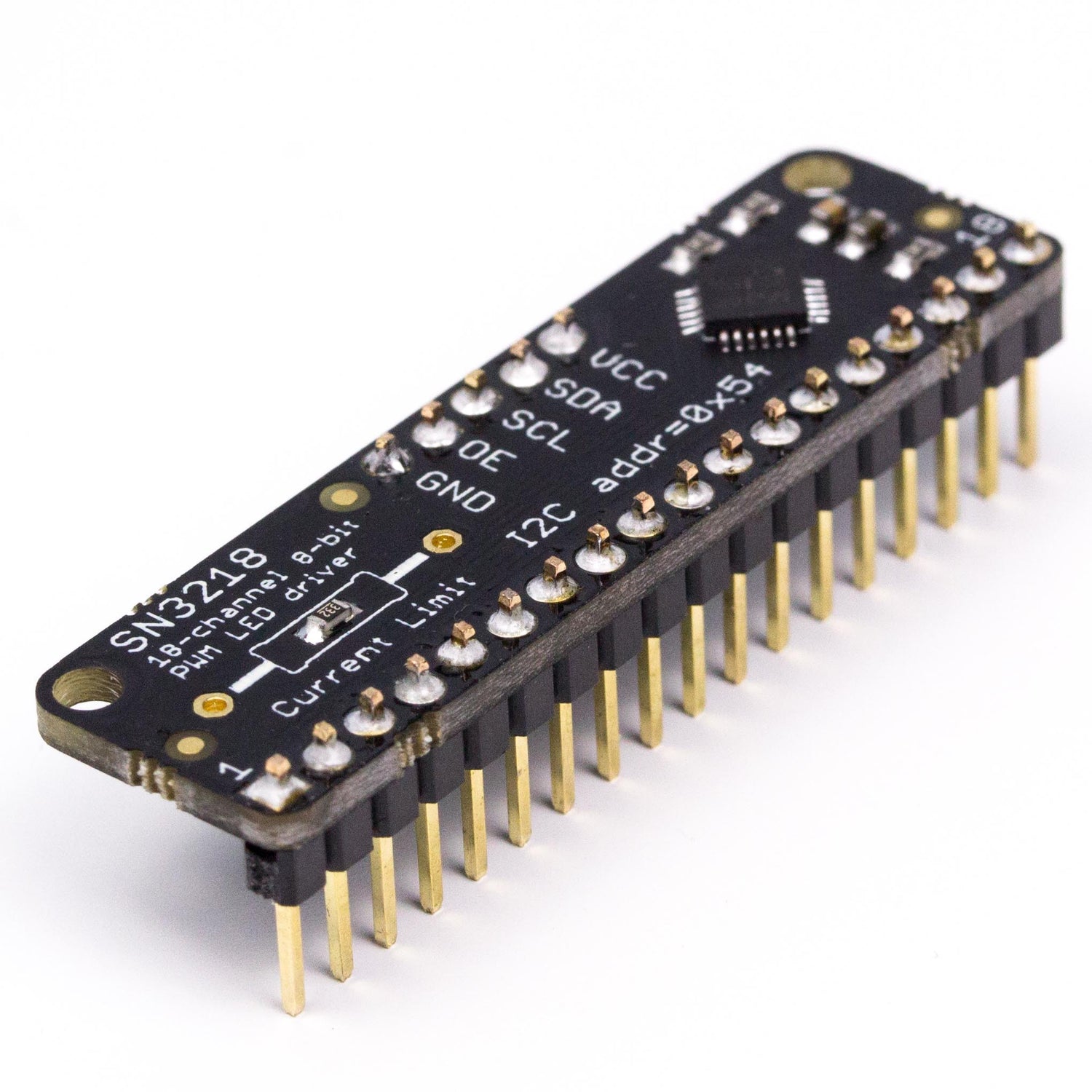 18-Channel 8-bit PWM LED Driver w/ I2C Interface - Pimoroni